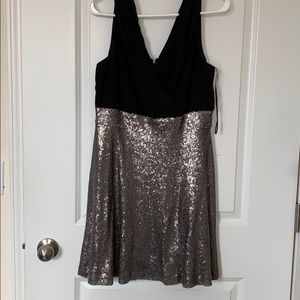 Venus black and silver dress